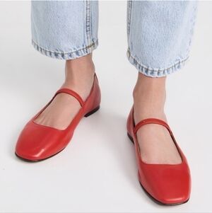 Madewell Greta Ballet Flat In Kilt Red